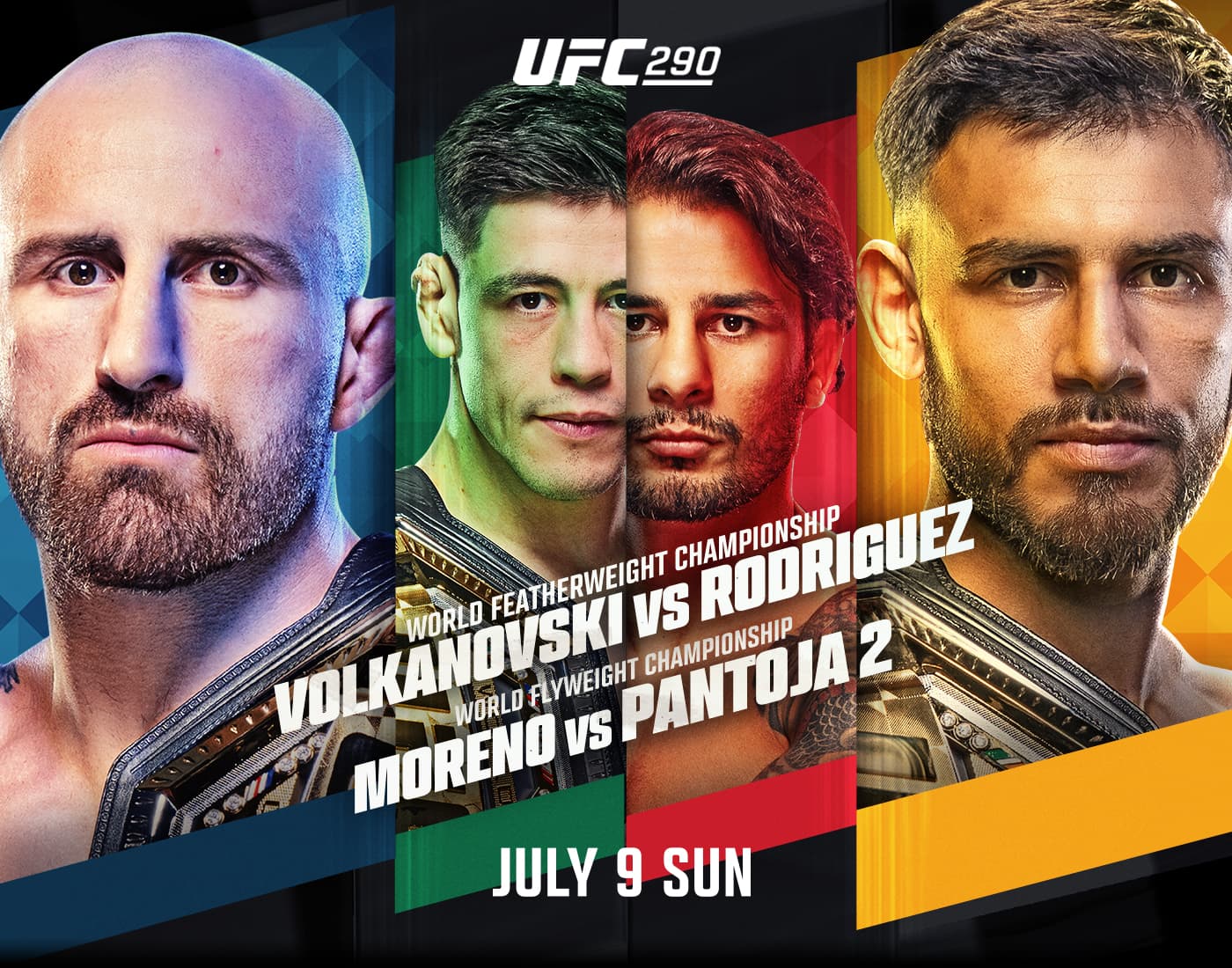 UFC 290: Volkanovski vs. Rodriguez Fight Card and Start Times
