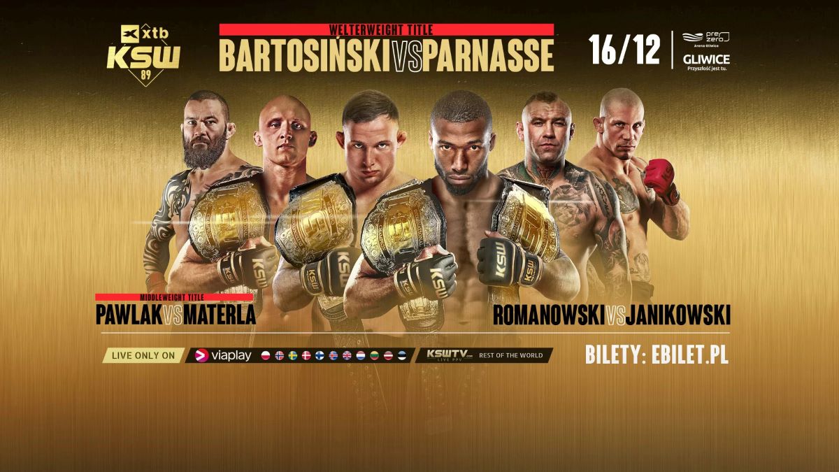 KSW 89: Bartosinski vs. Parnasse Official Poster