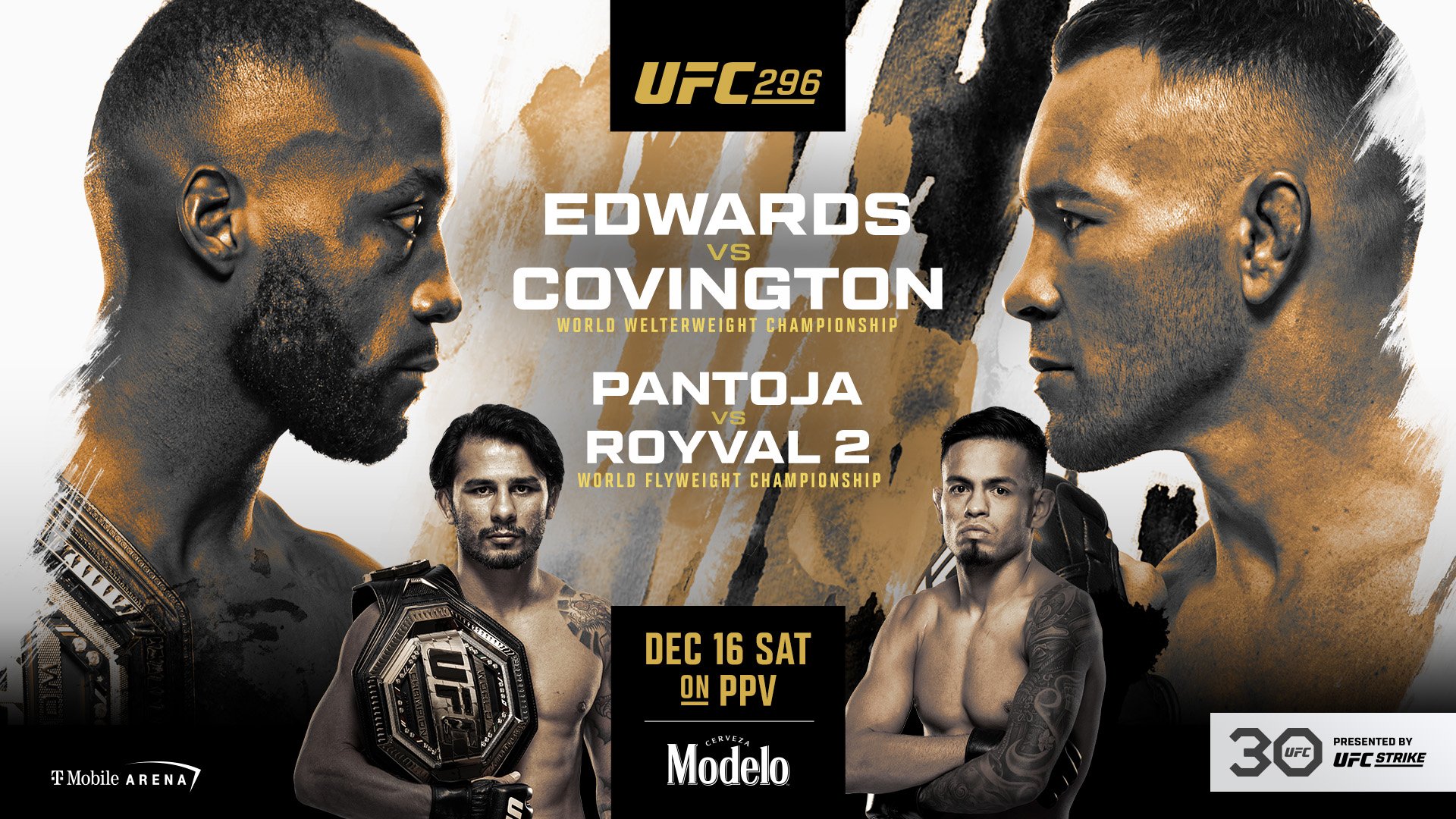 Official Poster for UFC 296: Leon Edwards vs. Colby Covington