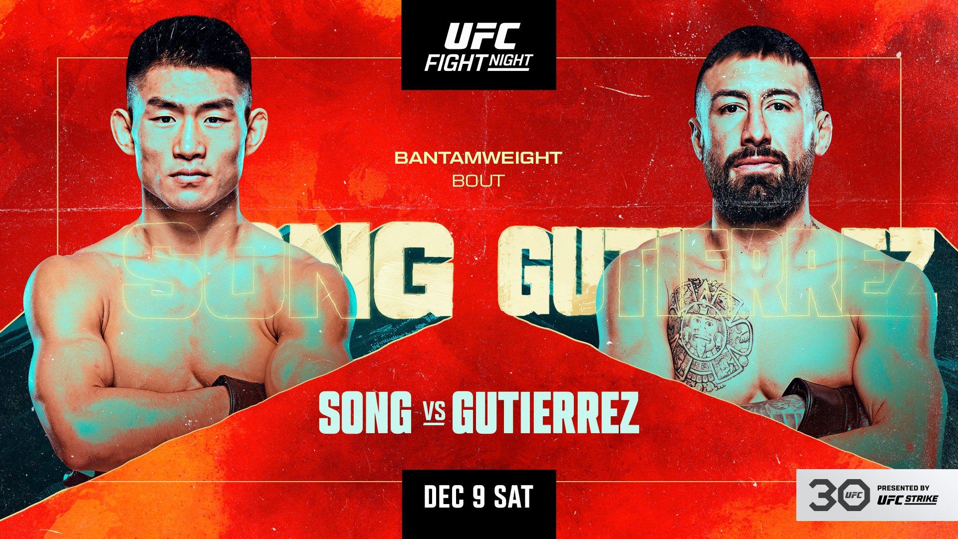Bantamweight Strikers Song Yadong and Chris Gutierrez Meet At UFC Vegas 83: Fight Card and Start Times